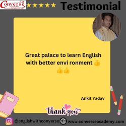 Google review by Ankit Yadav for Converse Academy