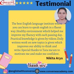 Google review by Nikita Arya for Converse Academy