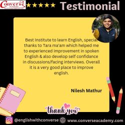 Google review by Nilesh Mathur for Converse Academy