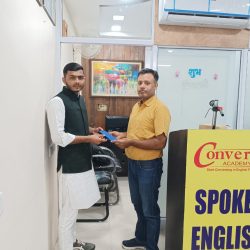 Prize won by Lokesh @ Converse Academy