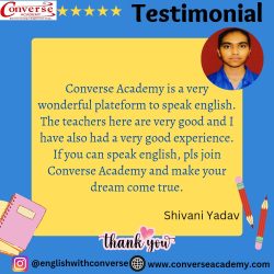 Google review by Shivani Yadav for Converse Academy