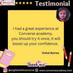 Google review by Vishal for Converse Academy